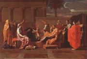Nicolas Poussin Moses Trampling on the Pharaoh's Crown (mk08) oil painting picture wholesale